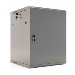 Шкаф настенный 19-дюймовый 9U 500x600х450мм металлическая передняя дверь
