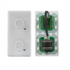 Селектор программ/регулятор громкости 50 Вт/100 В, реле принудительного включения, 80 х 154 х 67 мм, 0,32 кг Селектор программ/регулятор громкости 50 Вт/100 В, реле принудительного включения, 80 х 154 х 67 мм, 0,32 кг