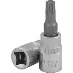 Насадка торцевая 1/2''DR с вставкой-битой TORX®, T27, 55 мм