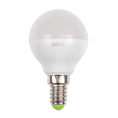 Лампа светодиодная LED 7w E14 4000K шар 230/50 Jazzway