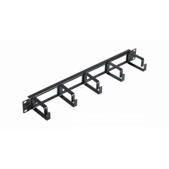 Органайзер 19 дюймов, 1U, кольца 60мм, металлический, с отверстиями, черн, 2шт. Органайзер 19 дюймов, 1U, кольца 60мм, металлический, с отверстиями, черн, 2шт.