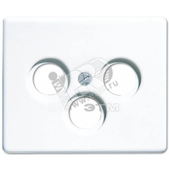 Крышка для телевизионной и спутниковой розетки белая Крышка для телевизионной и спутниковой розетки белая