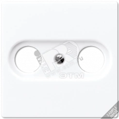 Крышка для телевизионной розетки белая Крышка для телевизионной розетки белая