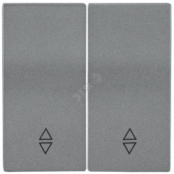 Накладка 2 клавиши для проходного BOLERO антрацит