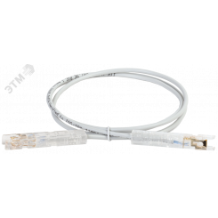 Патч-корд ITK категория 110-110 5Е 1 метр PVC серый