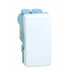 Кнопка клавишная узкая, 10А 250В, S27, сл.кость