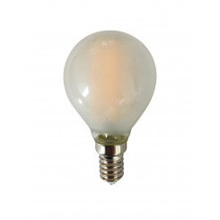 Лампа сетодиодная декоративная LED 8w E14 4000K шар матовый филамент 230/50 Jazzway
