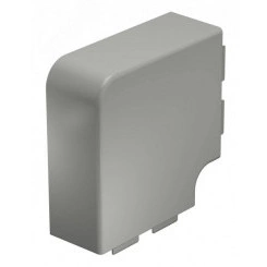 Крышка плоского угла кабельного канала WDK 60x130 мм (ПВХ, серый) Крышка плоского угла кабельного канала WDK 60x130 мм (ПВХ, серый)