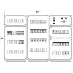 Щит управления электрообогревом DEVIbox HS 18x1700 D316 (в комплекте с терморегулятором и датчиком температуры)
