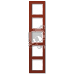 Рамка 5-я для горизонтальной/вертикальной установки Серия- ACreation Материал- стекло Цвет- красный Рамка 5-я для горизонтальной/вертикальной установки Серия- ACreation Материал- стекло Цвет- красный