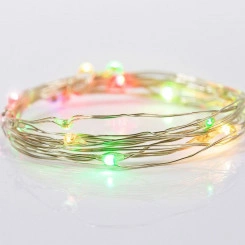 Гирлянда домашняя Роса с прищепкой 3 м, 30 LED, цвет свечения мультиколор, 2хCR2032 в комплекте NEON-NIGHT Гирлянда домашняя Роса с прищепкой 3 м, 30 LED, цвет свечения мультиколор, 2хCR2032 в комплекте NEON-NIGHT