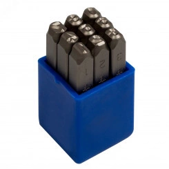 Набор ударных клейм 2 мм, цифры, 9 предметов Набор ударных клейм 2 мм, цифры, 9 предметов