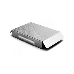 Крышка к угловому соединителю внешнему к лотку 400х50, толщ. 1,0 мм, Сендзимир цинк Крышка к угловому соединителю внешнему к лотку 400х50, толщ. 1,0 мм, Сендзимир цинк