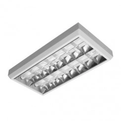 Светильник люминесцентный ЛПО-2х18Вт Т8 с лампой G13 ЭмПРА некомпенсированный IP20