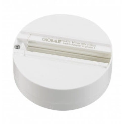 Потолочная чашка для трекового светильника (стационарное крепление) белая Вартон Потолочная чашка для трекового светильника (стационарное крепление) белая Вартон