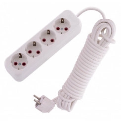 Удлинитель с заземлением 4 входа 7 метров