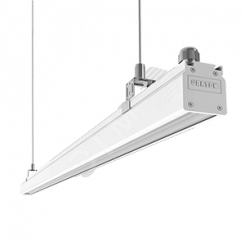 Светильник светодиодный Mercury Mall IP54 2160x54x58мм линза 89°x115 78W 4000К белый RAL9003