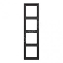 Рамка 4-я для горизонтальной/вертикальной установки Серия- LS990 Материал- металл Цвет- алюминий дарк Рамка 4-я для горизонтальной/вертикальной установки Серия- LS990 Материал- металл Цвет- алюминий дарк