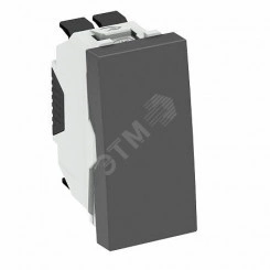 Переключатель 1-полюсный, 10 A / 250 В (черный) Переключатель 1-полюсный, 10 A / 250 В (черный)