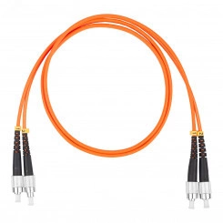 Шнур оптический коммутационный (патч-корд), FC-FC, дуплекс (duplex) OM2, нг(А)-HF, оранжевый, 1,5 м