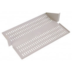 Полка для стойки перфорированная консольная 2U с центральным креплением 400 мм