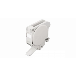 Корпус розетки с креплением под DIN-рейку, под модули Keystone, 1 порт, серый Корпус розетки с креплением под DIN-рейку, под модули Keystone, 1 порт, серый