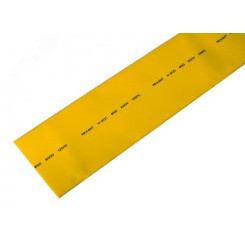 Термоусаживаемая трубка 50,0 25,0 мм, желтая, упаковка 10 шт. по 1 м