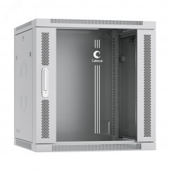 Шкаф телекоммуникационный SH-05F-12U60/60-R       настенный разобранный 19дюйм 12U 600x600x635mm    (ШхГхВ) дверь стекло, цвет серый (RAL 7035)
