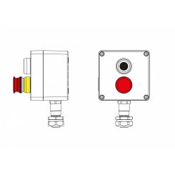 Взрывозащищенный пост управления из алюминияCPE-A-12-(1xP1B(11)-1xP6E(11))-1xKAEPM2MHK-20(C)1Ex d e IIC Т5 Gb / Ex tb IIIC T95°C Db IP66