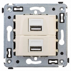 Avanti USB зарядное устройство в стену, ''Ванильная дымка'' Avanti USB зарядное устройство в стену, ''Ванильная дымка''