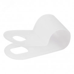 Кабельная скоба под винт REXANT 6 мм, белая, упако