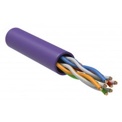 Витая пара U/UTP кат.5E 4х2х24AWG solid LSZH 305м фиолетовый ITK