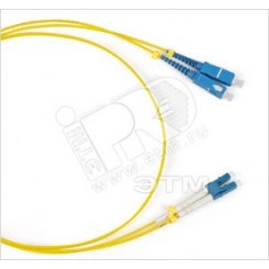 Патч-корд волоконно-оптический (шнур) SM 9/125 (OS2) LC/UPC-SC/UPC duple* LSZH 5 м