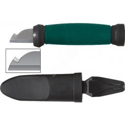 Нож электрика, нерж.сталь, 2-х сторонняя заточка, лезвие 33 мм Нож электрика, нерж.сталь, 2-х сторонняя заточка, лезвие 33 мм