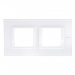 Axolute Накладки декоративные прямоугольные горизонтальные White/белое стекло на 2+2 модуля