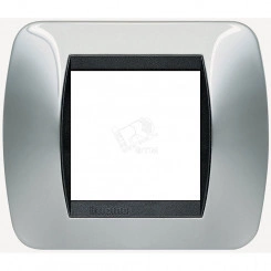 Накладка на 2 модуля Светлый Хром