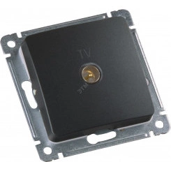 MASTER Розетка телевизионная оконечная скрытой установки, в рамку, черный MASTER Розетка телевизионная оконечная скрытой установки, в рамку, черный