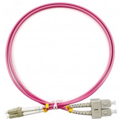 Шнур оптический duplex 1м LC-SC 50/125 mm OM4 LSZH FOP-50-OM4-LC-SC-1m Шнур оптический duplex 1м LC-SC 50/125 mm OM4 LSZH FOP-50-OM4-LC-SC-1m