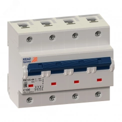 Выключатель автоматический четырехполюсный 100А N 8кА OptiDin BM125-4NC100-8ln-УХЛ3