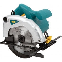Пила дисковая 1200 Вт, 4500 об/мин, 185/20 мм, жел. опора, рез. накл., коробка Пила дисковая 1200 Вт, 4500 об/мин, 185/20 мм, жел. опора, рез. накл., коробка