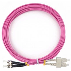 Шнур оптический duplex 3м SC-ST 50/125 mm OM4 LSZH FOP-50-OM4-SC-ST-3m Шнур оптический duplex 3м SC-ST 50/125 mm OM4 LSZH FOP-50-OM4-SC-ST-3m