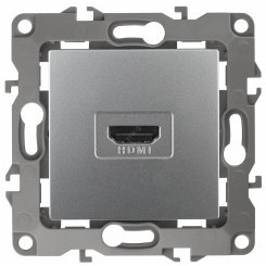 Розетка HDMI, Эра12, алюминий, 12-3114-03