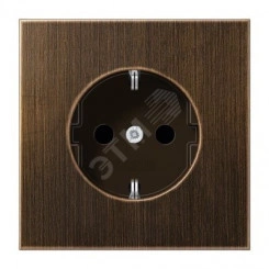 Штепсельная розетка SCHUKO одинарная, с заземлением, с шторками, 16A, 250В (механизм + накладка, без рамки). Серия LS990 Материал- металл Цвет- античная латунь Штепсельная розетка SCHUKO одинарная, с заземлением, с шторками, 16A, 250В (механизм + накладка, без рамки). Серия LS990 Материал- металл Цвет- античная латунь