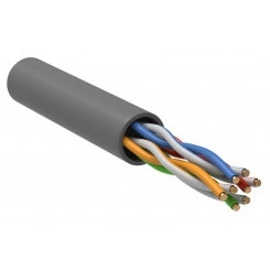 Витая пара U/UTP кат.5е 4 пары 24 AWG PVC 500м серый ITK