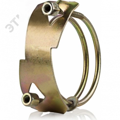 Хомут силовой двухболтовый 127-142 W1             оцинкованная сталь Спираль