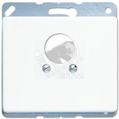 Крышка для 2-х гнезд  белая