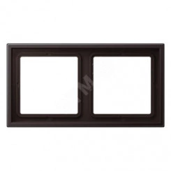 Рамка 2-я для горизонтальной/вертикальной установки (для устройств и накладок серии LS990 в монтажный адаптер)  Серия- LS ZERO  Материал- термопласт (ударопрочный) лакированный  Цвет- дарк