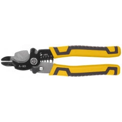 Кабелерез со съемником изоляции 1.3-3.2 мм встроенные плоскогубцы 200 мм Кабелерез со съемником изоляции 1.3-3.2 мм встроенные плоскогубцы 200 мм