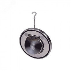 Клапан обратный нержавеющая сталь одностворчатый Ду 100 Ру16 межфланцевый, диск нержавеющая сталь