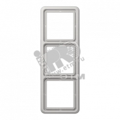 Рамка 3 поста универсальная ударопрочная светло-серая